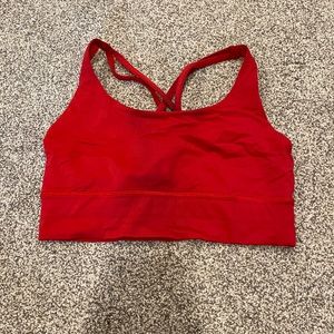 Lululemon longline energy bra. Dark red size 8